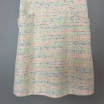 Halogen Nordstrom Neon Tweed Shift Dress Size 10 Metallic Neon White Pockets Photo 5