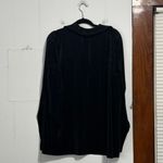 Boohoo  black pleated oversized button down top 4 Photo 5
