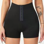 Buckles High Waist Shapewear Shorts Size M Black Size M Photo 1