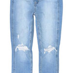 Gap  High Rise Vintage Slim Jeans Light Wash Distressed Women’s 25 / 0 Petite Photo 0