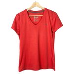 Nike Dri-Fit Red V-Neck Short Sleeve Athletic Running Top M Photo 7