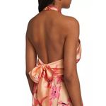 Ramy Brook  Luna Floral Halter Midi Dress Wild Pink Combo Womens Size 10 Photo 5