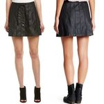 Free People  Beach Jet Black Pleated Mini Skirt Photo 1