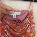 Sweet Rain Floral Ruched Women's Top - Pink and Orange Size XL Photo 5