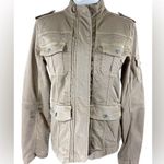Kensie Jeans Women’s Small Lightweight Khaki pocket zip front Utility Jacket Photo 0