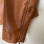Sam Edelman NWT • Moto Jacket in Vegan Leather, Light Brown, Size Medium Photo 9