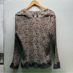 Apt. 9  Y2K Style Sheer Flowy Paisley Laced Blouse Photo 4