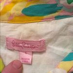 Lilly Pulitzer  Essie Silk Cotton Tropical Shirtdress Ruffle 6 Photo 3