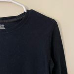 Cherokee black thermal long sleeved classic tee cotton top winter warm comfort Photo 2