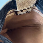 Cecconi Vintage Brown Snakeskin Print Italian Leather Shoulder Bag Photo 8