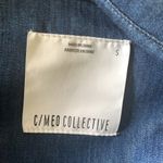 C/MEO COLLECTIVE denim button down blouse Photo 7