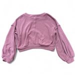 Free People  FP Beach Catalina Top Mauve/Pink Waffle Knit Pullover‎ Size M Photo 2