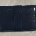 Coach Patent Leather Card Holder Navy EUC Photo 0