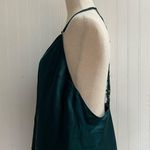 Victoria's Secret VICTORIA’S SECRET Velvet Floral Embroidery Cami Camisole Tank Top Green Size XL Photo 5