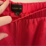 Sugar Lips NWT Chateau Satin Free Spirit Wide Leg Pants Fuchsia Medium Photo 4