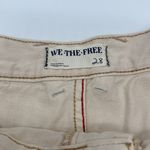 Free People  Now or Never Denim Cream Shorts Size 28 Photo 4