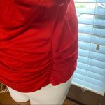 Maje  red 1 cold shoulder top blouse w ruching sz M Photo 1