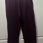 PINK - Victoria's Secret  Burgundy Sweatpants  Photo 1