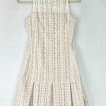 Endless Rose  Lace Pleat Mini Dress Size XS Off White Graduation Bride NEW Photo 0