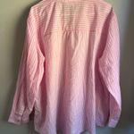 LC Lauren Conrad Lauren Conrad 100% Cotton Pink & White Striped Button Up Photo 2