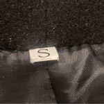 Black Cotton Wooly Zip Up Jacket Size Small Photo 8