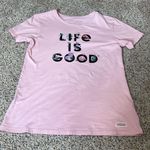 Life is Good short sleeve crusher Light Pink Short Sleeve Tee Photo 1