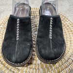 UGG  Women’s Kohala Suede Mules Leather Slip On Clogs Sheepskin Shearling Black 8 Photo 1