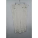Jones New York Womens White Textured Pants Pearl Embellished Pockets Size 2X Photo 7