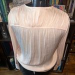Evereve  Braeve blush pink billowy v-neck ethereal shirt Photo 1