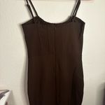 Tic Toc  Brown Milkmaid Corset Bodycon Mini Dress Photo 4