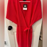 Topshop  Red Wrap Dress Photo 1