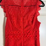 Antonio Melani  Red Lace Sheath Dress Size 4 – Cocktail Wedding Guest Party Photo 6