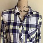 Rails  Hunter Navy and Yellow Flannel Size Small Photo 4
