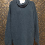 Free People  Cozy Teal Turtleneck Slouchy Sweater Photo 0