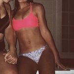 Xhilaration Neon Coral Bikini Top Photo 0