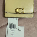 Coach  Bandit Moonlight Refined Calf Leather Card Case Wallet Photo 0