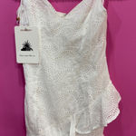 Selfie Leslie  Here Comes The Sun White Ruffle Eyelet Dress Photo 0