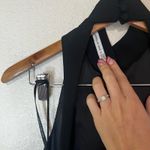 camilla and marc Correlation Gown Womens 2 Black High Neck Open Back Sheer Gala Photo 8