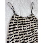 Bel Kazan Bow Print Maxi Dress Black White Ruffle Hem Boho Resort large Photo 15