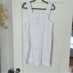 Madewell Embroidered Tank Mini Dress in 100% Linen in Eyelet White Size 2 NWT Photo 12