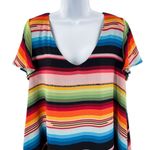 Anthropologie Judith March Sedona Serape Rainbow Striped Tunic Dress Photo 60