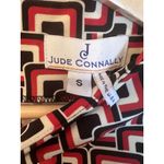 Jude Connally Betty Mod Square Dress Size Small Sleeveless Zip Up Navy Geometric Blue Photo 3