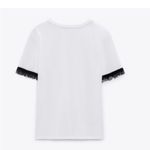 ZARA  White T-Shirt Photo 3