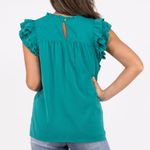 Entro Pleated Ruffle Sleeve Blouse Photo 1