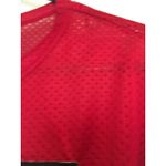 J & Sky Women's Size Jersey Top Short Sleeve Cropped Red Photo 5