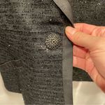 Dana Buchman Vintage 90’s luxury mohair wool boucle tuxedo collar metallic thread blazer Photo 12