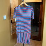 LuLaRoe  Julia Straight Knee Length Striped Dress Size Medium NWT Photo 5