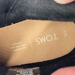 Toms  Women's Loren Suede Wool Blend Ankle Boots Black Size 9 Stacked Heel Photo 5