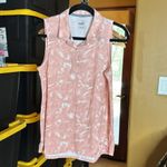 Puma Womens Flower Sleeveless Golf Tennis Outdoor Polo Bridal Rose Size Medium Photo 4