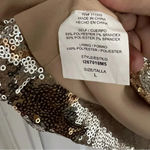 As You Wish As U Wish Party Dress with Sequins Size Large Gold & Silver Stretch Lining Photo 2
